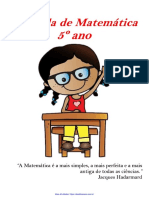 Apostila Matemática 5 Ano PDF