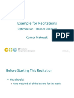 Example For Recitations: Optimization - Banner Chemical Connor Makowski