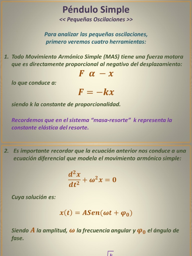 Análisis de Oscilaciones en Péndulo | PDF | Péndulo | Oscilación