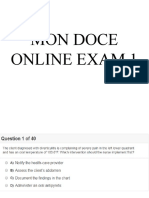 Mon Doce Online Exam 1