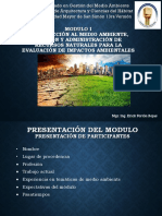 Presentaciones Unidades Tematicas Modulo I Diplomado en Gestión Del Medio Ambiente Gestión 2019 PDF