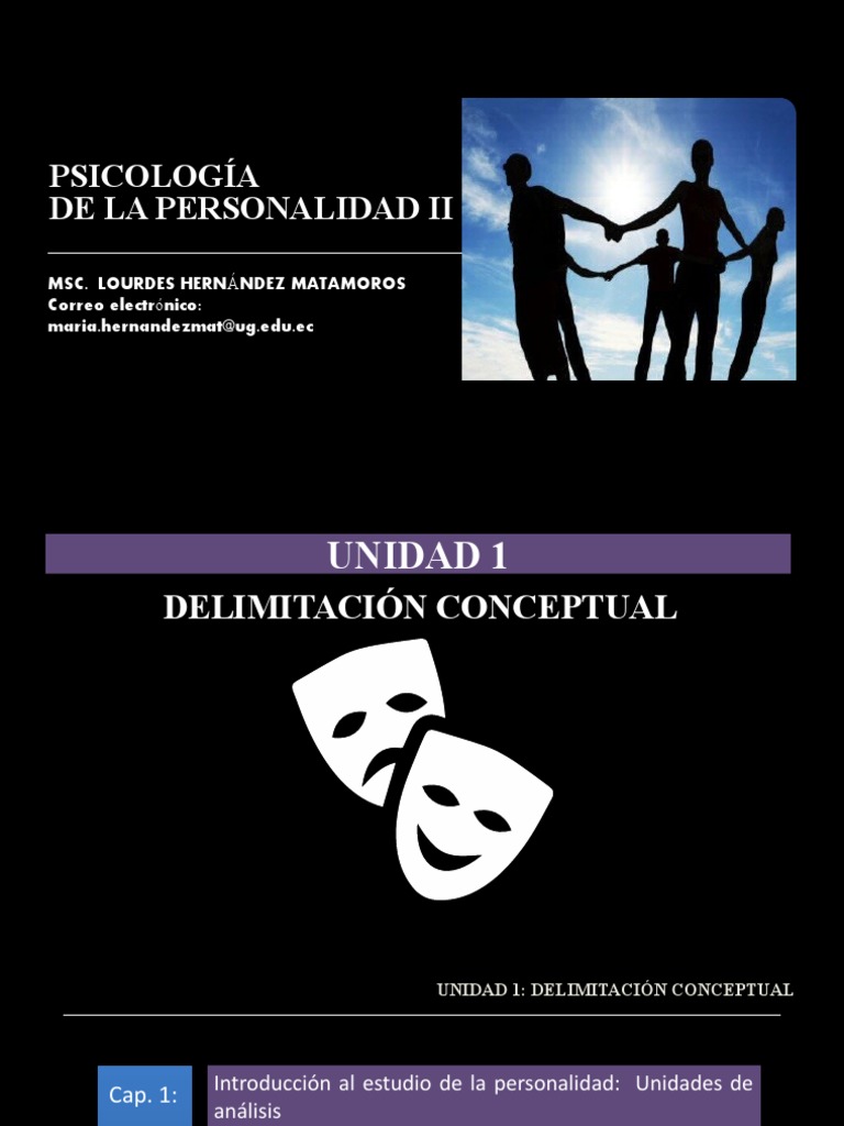 Cap 1 - Introducción Al Estudio de La Personalidad Unidades de Análisis ...