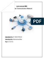 Lab Manual #06: Computer Communication Network