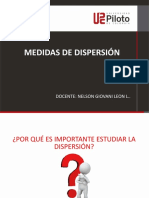 MEDIDAS DE DISPERSIÓN