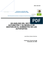 analisis del sector automotriz y su modelo de gestión en el suministro de las autopartes