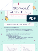 Word Work Activities by Slidesgo