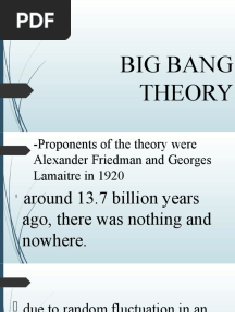 BIG BANG THEORY Grade 11