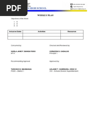 Weekly-Plan