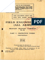 Field Engineering All Arms Military Training Pamphlet No. 30 Part V Protective Works 1941 PDF