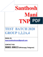S M TNPSC TEST BATCH 2 - Group 1,2,2a, 4 Updated