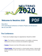 Neutrino 2020 Conference Introduction