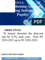 SAGIP Project Reduces Dropout Rate