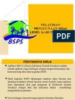 Materi Pelatihan SIRUS Level Kabupaten - Nahp