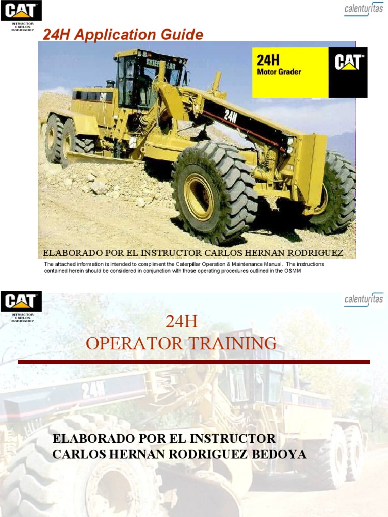 Caterpillar 24H Operator Training Guide | PDF | Transmission (Mechanics ...
