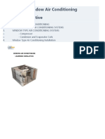 Window Air Conditioning Learning Objective