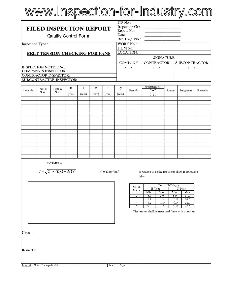 Fan Quality Inspection Report | PDF | Business
