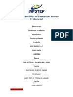 Los Acrilicos, Materiales y Usos PDF