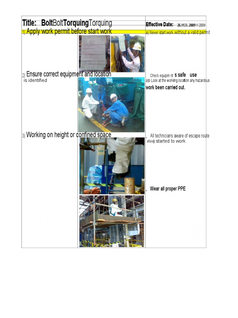 (Edit) SWP Bolt Torquing | PDF | Manufactured Goods | Mechanical ...