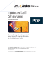Tikkun Leil Shavuos: English Translation