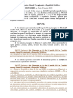 Dispozitia 3 Din 23.03.2020 A Cse A RM Cu Modificari PDF