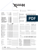 Fragged Kingdom - Character Sheets PDF