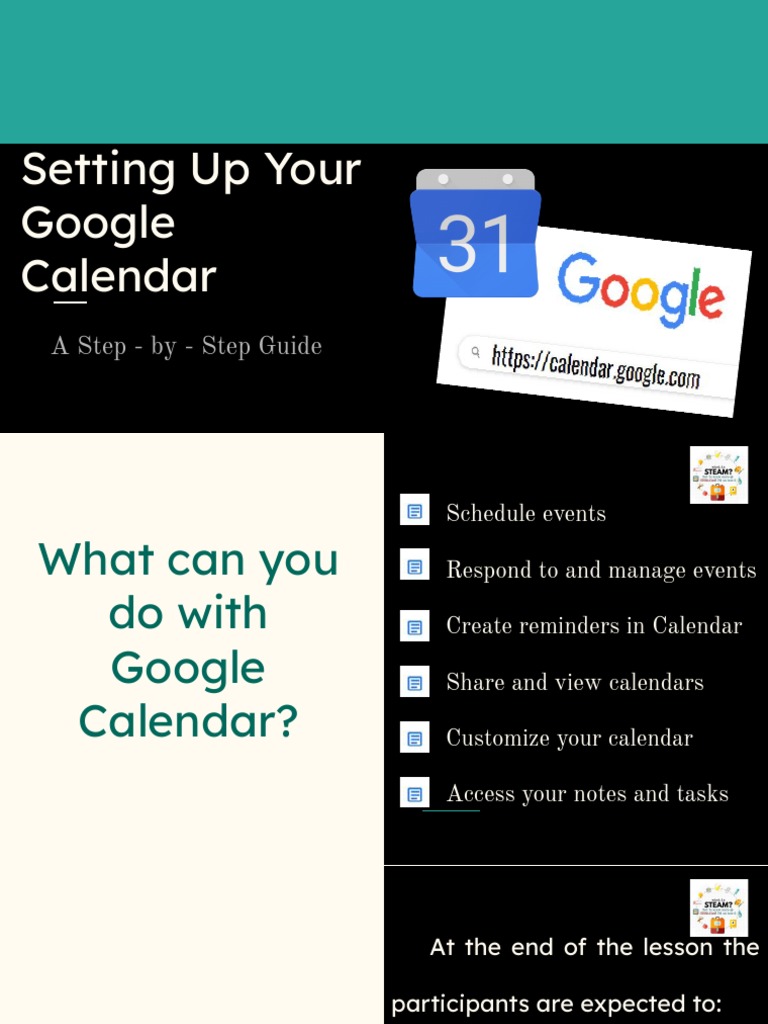 Google Calendar Setup Guide for Classes | PDF | Career & Growth
