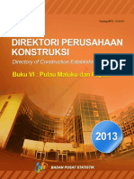 ID Direktori Perusahaan Konstruksi 2013 Buku VI Kepulauan Maluku Dan Papua PDF