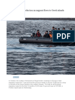 Frontex Records Reduction in Migrant Flows To Greek Islands in October