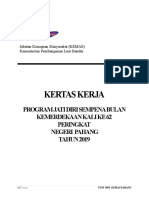 Kertas Kerja Program Jati Diri Negeri Pahang 2019