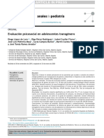 Evaluación Psicosocial en Adolescentes Trans 2020