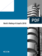 Best's Rating of Lloyd's 2018