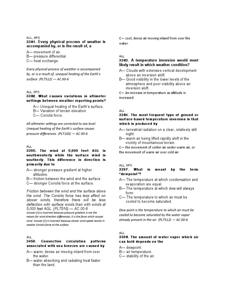 Weather Processes and Cloud Formation | PDF | Fog | Cloud