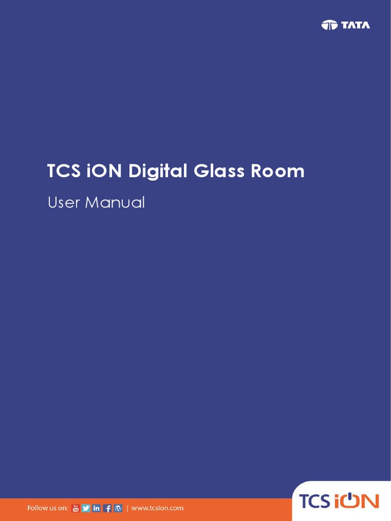 TCS iON Digital Glass Room - New User Manual | PDF | Distance Education ...