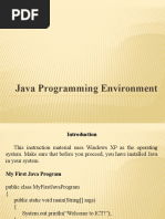 Java Programming Environment