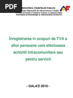 Inregistrare in Scopuri de TVA Intracomunitar PDF