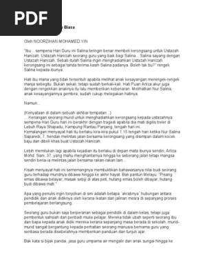 Kisah Seorang Guru Biasa