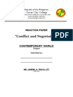Conflict and Negotiation (KYLE & CARMENA)