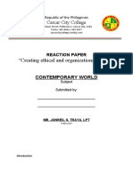 Creating ethical organizational culture through role modeling, communication, training and accountability