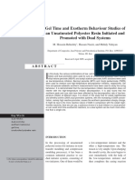 Gel Time and Exotherm Behaviour Studies of An Unsaturated Polyester Resin Initiated and Promoted With Dual Systems