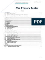 Unit 2 - The Primary Sector: Index