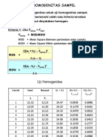 Soalat Uji Homogenitas