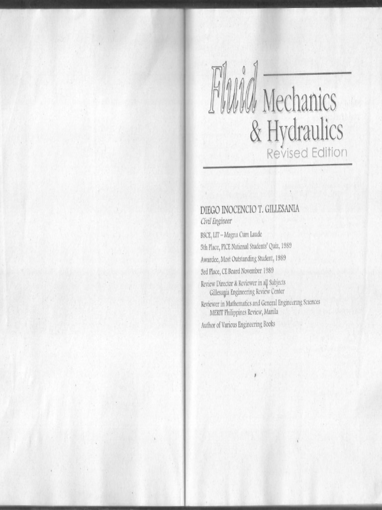 HYDRAULICS Gillesania PDF PDF