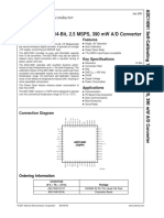 ADC14061 Self-Calibrating 14-Bit, 2.5 MSPS, 390 MW A/D Converter