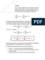 Filtros Digitales - Ecuaciones de Diferencias