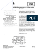 Low-Cost, 16 & 20-Bit Measurement A/D Converter: CS5501 CS5503