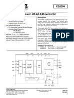 Low Power, 20-Bit A/D Converter: Features Description