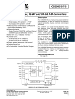 Very Low Power, 16-Bit and 20-Bit A/D Converters: Features Description
