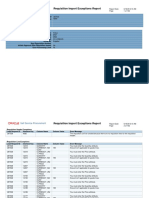 Requisition Import Exceptions Report: Self Service Procurement