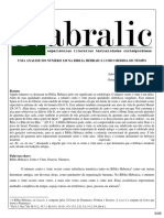 Uma Análise Do Número 120 Na Bíblia Hebraica Como Medida de Tempo