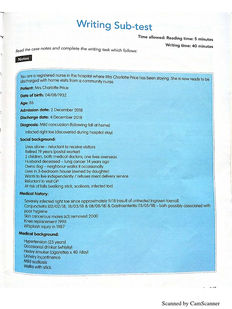 OET Writing &speaking NEW SETS | PDF